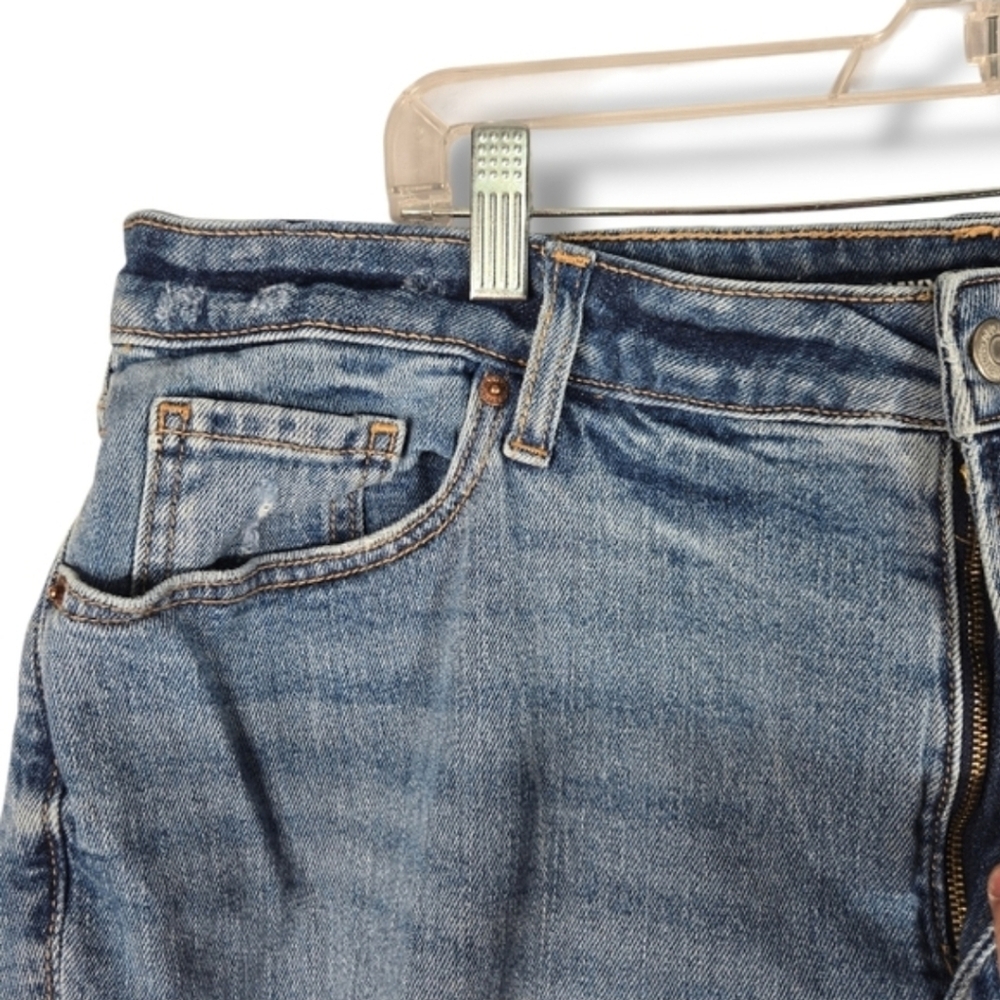 Old Navy High Rise OG Straight Jean Distressed Secret Smooth Pocket Size 18 - Picture 7 of 13